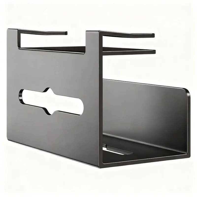 Kitchen roll holder, wall-mounted, without drilling