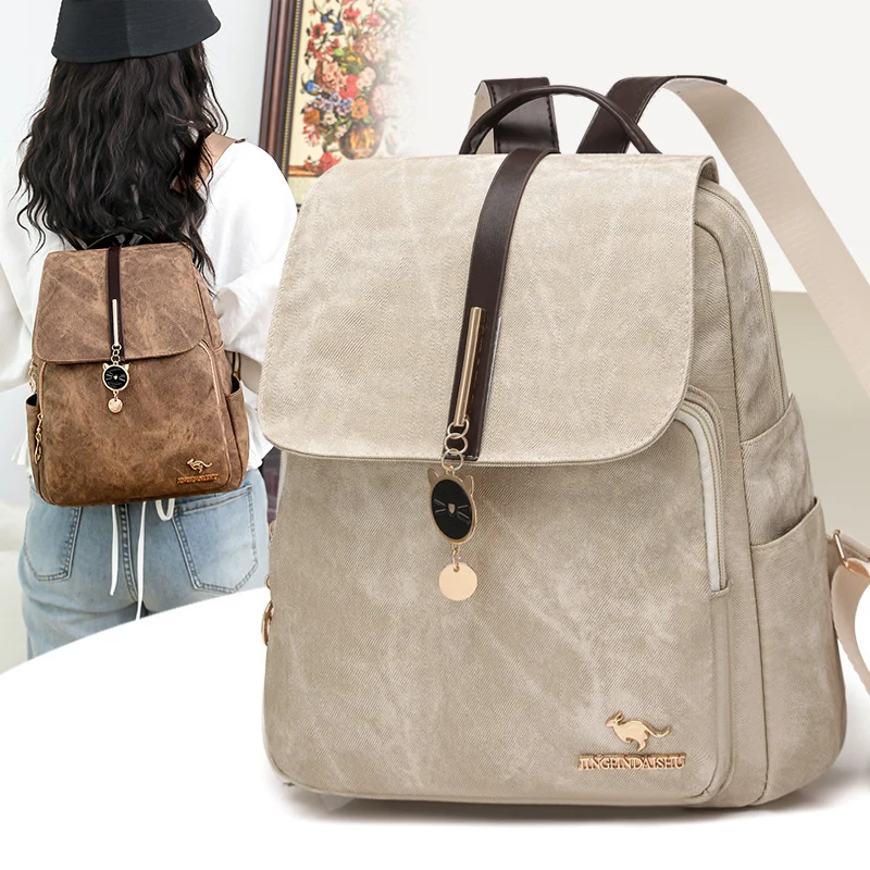 Vintage-Inspired Canvas Backpack Stornfield