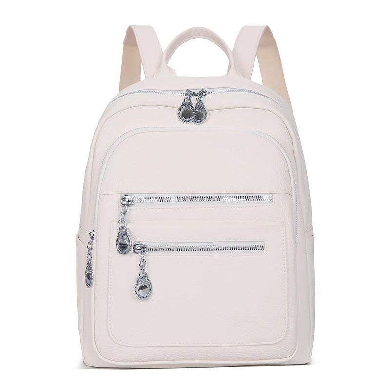 Stylish Multi-Pocket Leather Backpack Stornfield