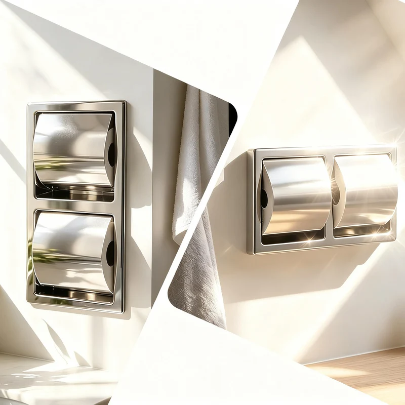 Stainless Steel Toilet Paper Holder for Wall