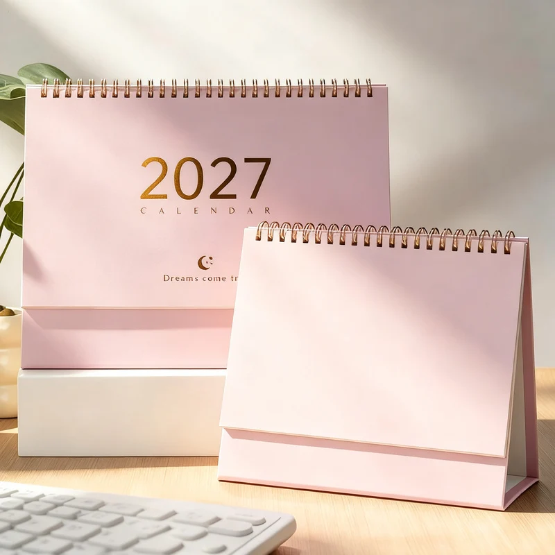 Table calendar 2027, Morandi style