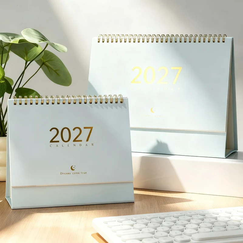 Table calendar 2027, Morandi style