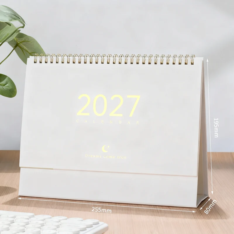Table calendar 2027, Morandi style