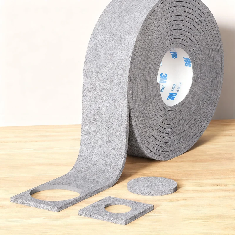 Felt chair glides, self-adhesive, furniture protection