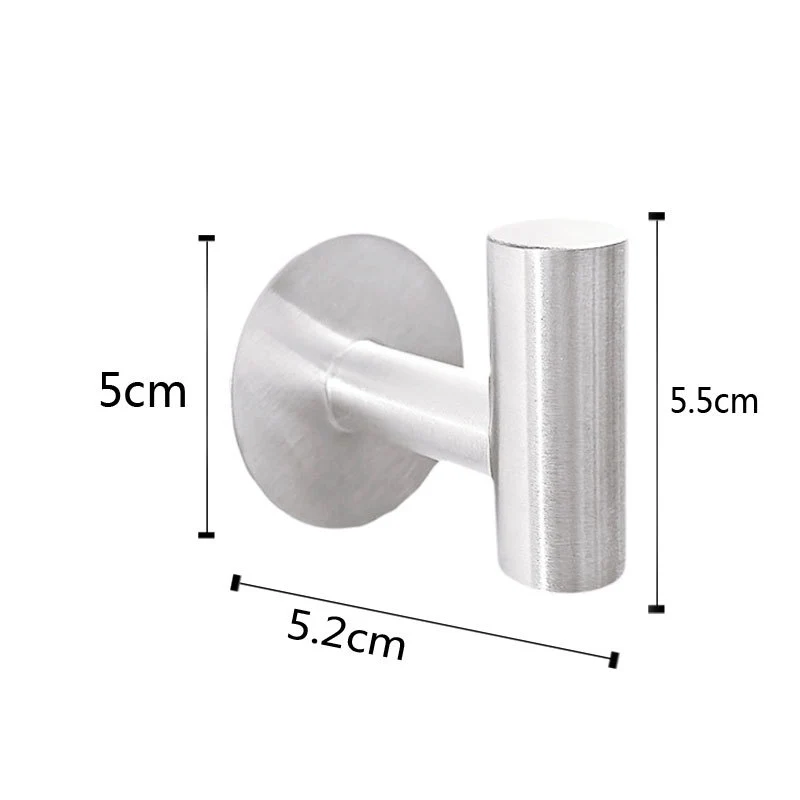 Stainless steel wall hooks, adhesive, bathroom and kitchen