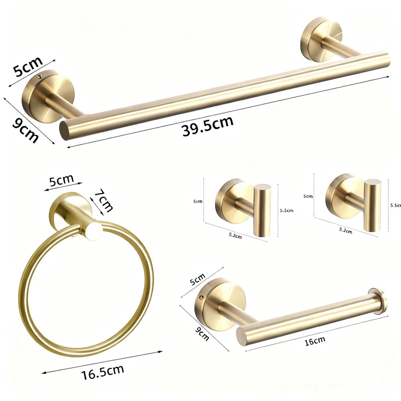 Stainless steel wall hooks, adhesive, bathroom and kitchen