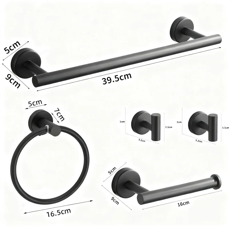 Stainless steel wall hooks, adhesive, bathroom and kitchen