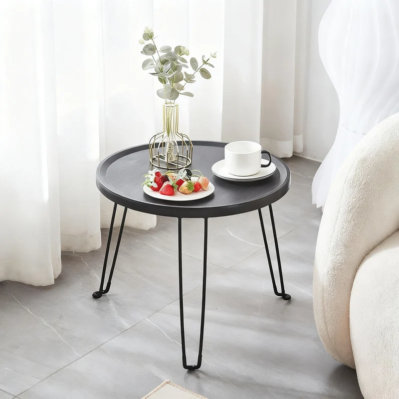 Folding side table, round, Ø 45.5 × 40 cm, Model H-262