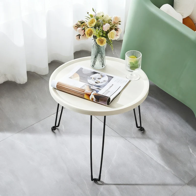 Folding side table, round, Ø 45.5 × 40 cm, Model H-262