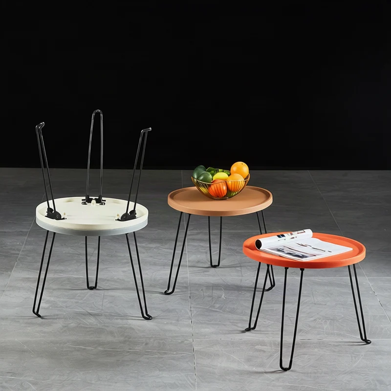 Folding side table, round, Ø 45.5 × 40 cm, Model H-262