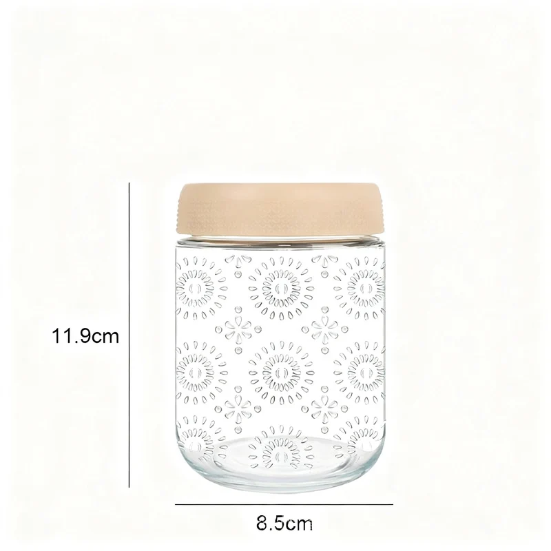 Glass jar with lid, 500 ml