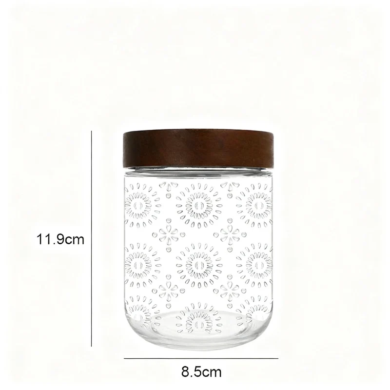 Glass jar with lid, 500 ml