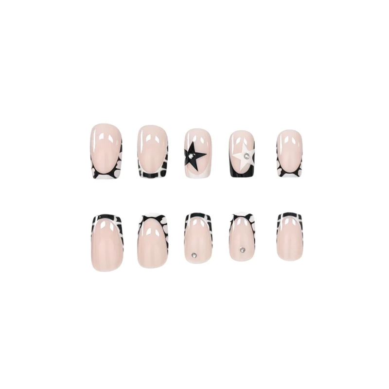 Elegante Künstlerische Gel-Nagelverlängerungen Karnz