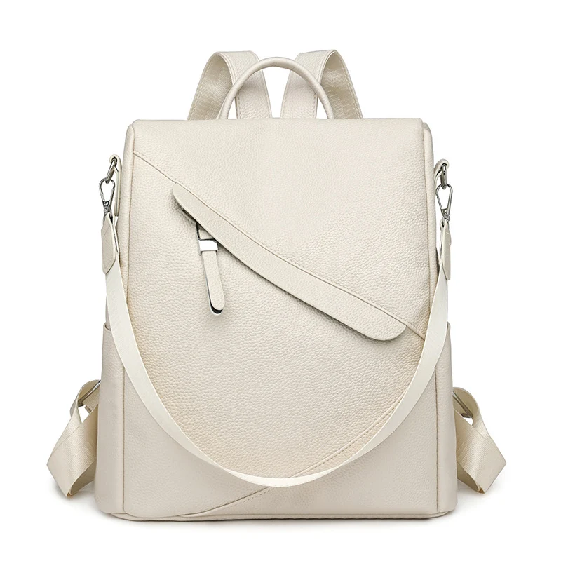 Chic Textured Leather Backpack Stornfield