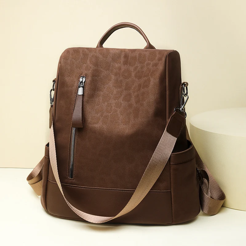 Chic Leopard Print Backpack Stornfield