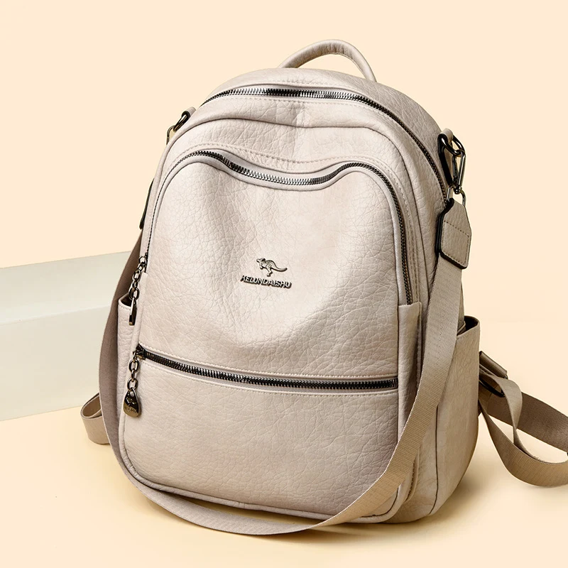 Vintage-Inspired Leather Backpack Stornfield