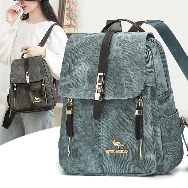 Vintage Canvas Travel Backpack Stornfield