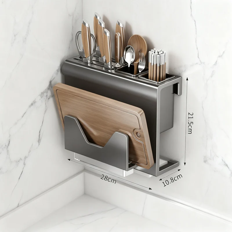 Stainless Steel Kitchen Wall Shelf