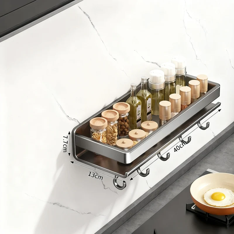 Stainless Steel Kitchen Wall Shelf
