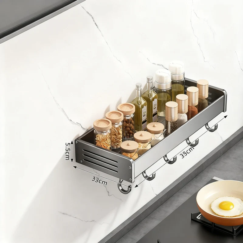 Stainless Steel Kitchen Wall Shelf