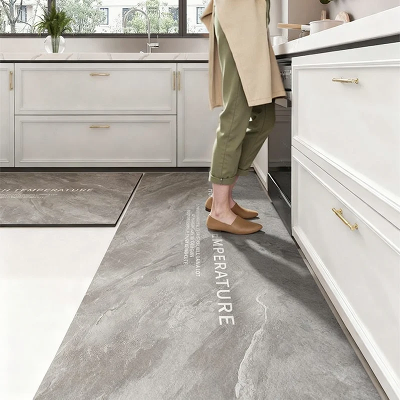 Diatomaceous earth kitchen mat, non-slip and oil-repellent