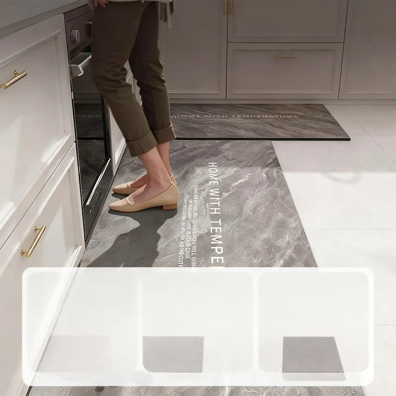 Diatomaceous earth kitchen mat, non-slip and oil-repellent