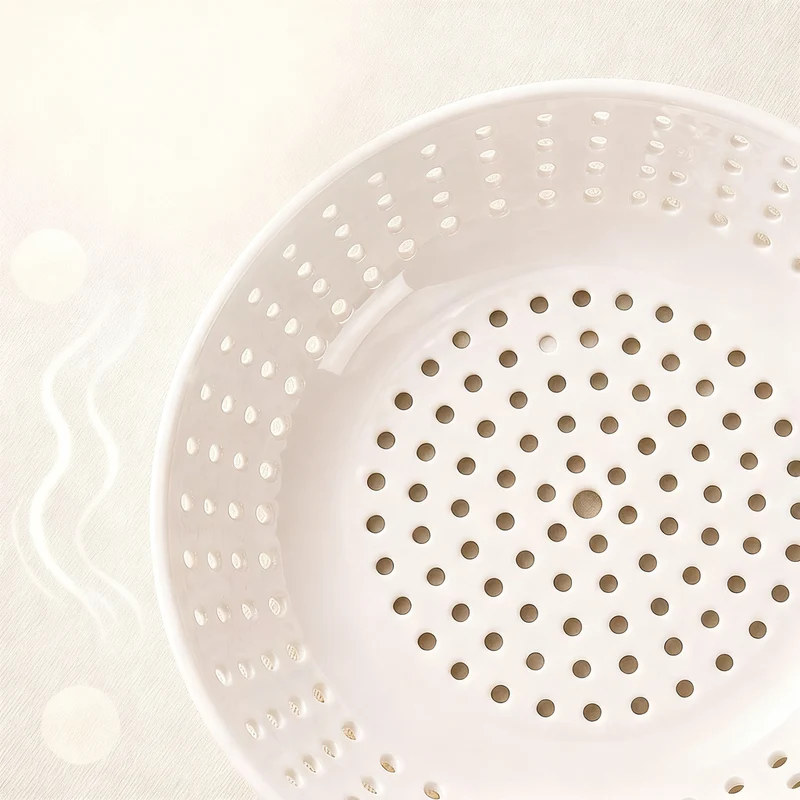 Ceramic steam plate with fine pores for steaming