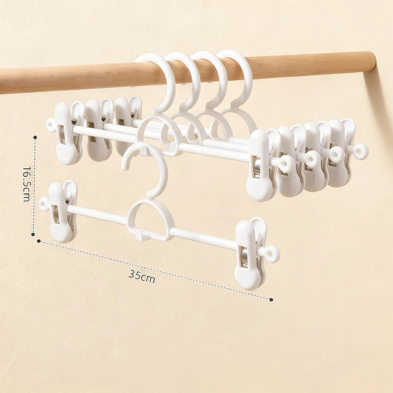 Pants hanger with slip protection, stackable