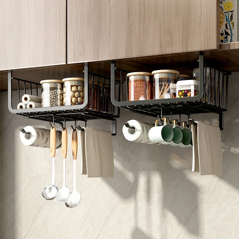 Hanging basket for under cabinet, carbon steel