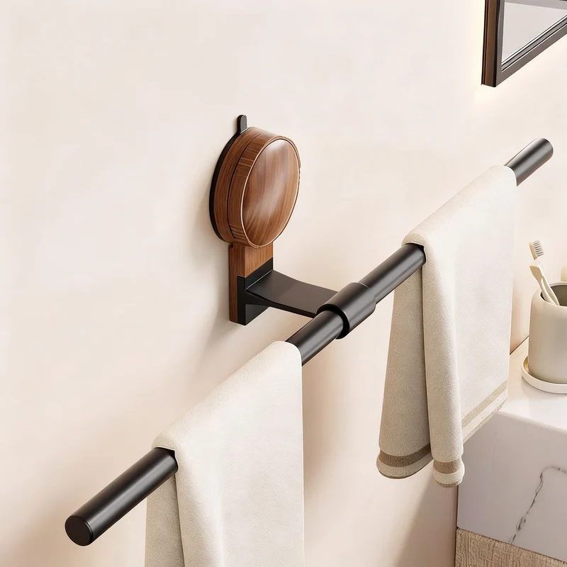 Towel holder made of space aluminum with suction cup