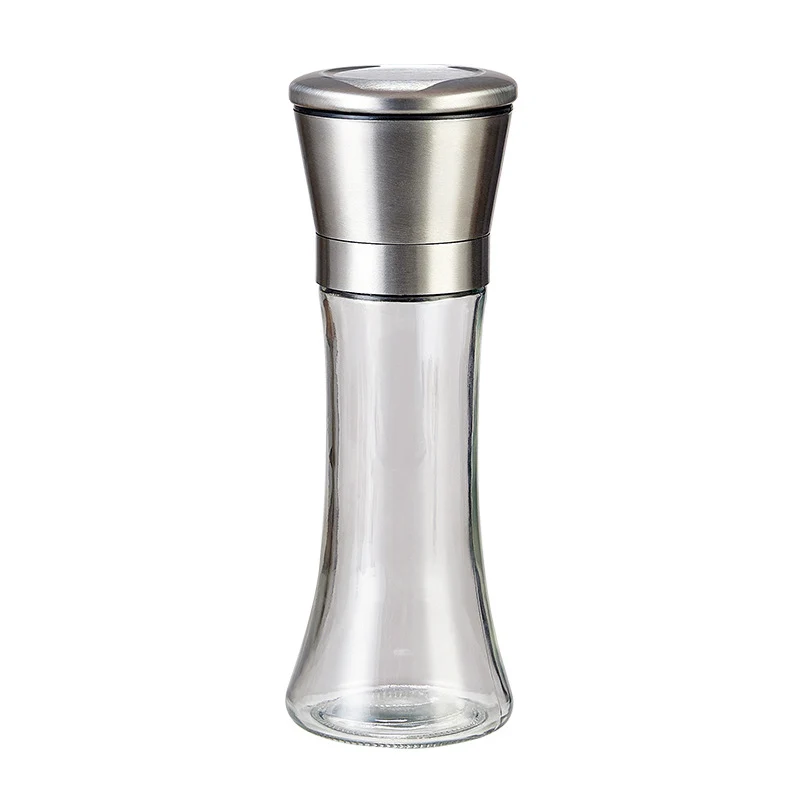 Manual grinder for spices, glass, modern