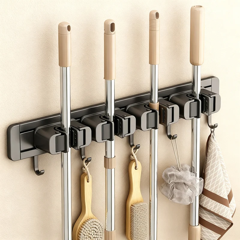 Adhesive wall hooks for bathroom and household