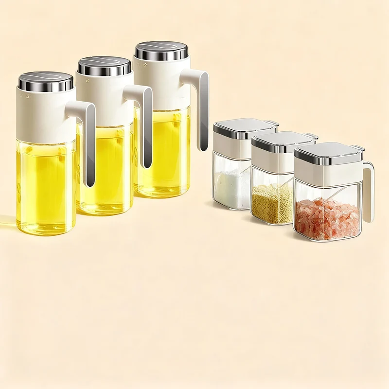 Spice box made of glass with a tight closure