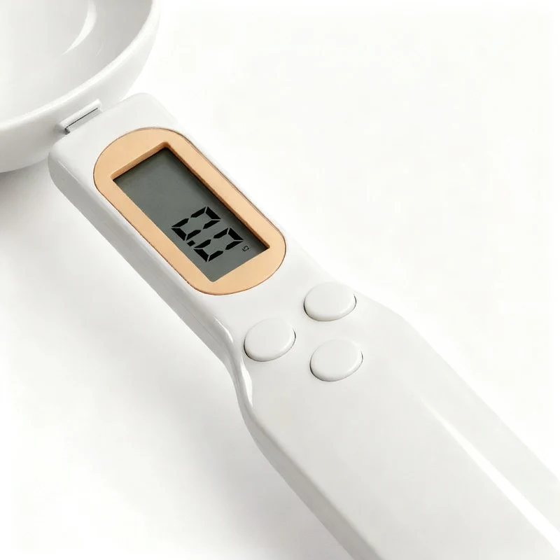 Electronic measuring spoons with scale, 0.1 g accuracy