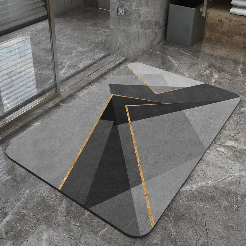 Modern geometrisches Design Badezimmermatte