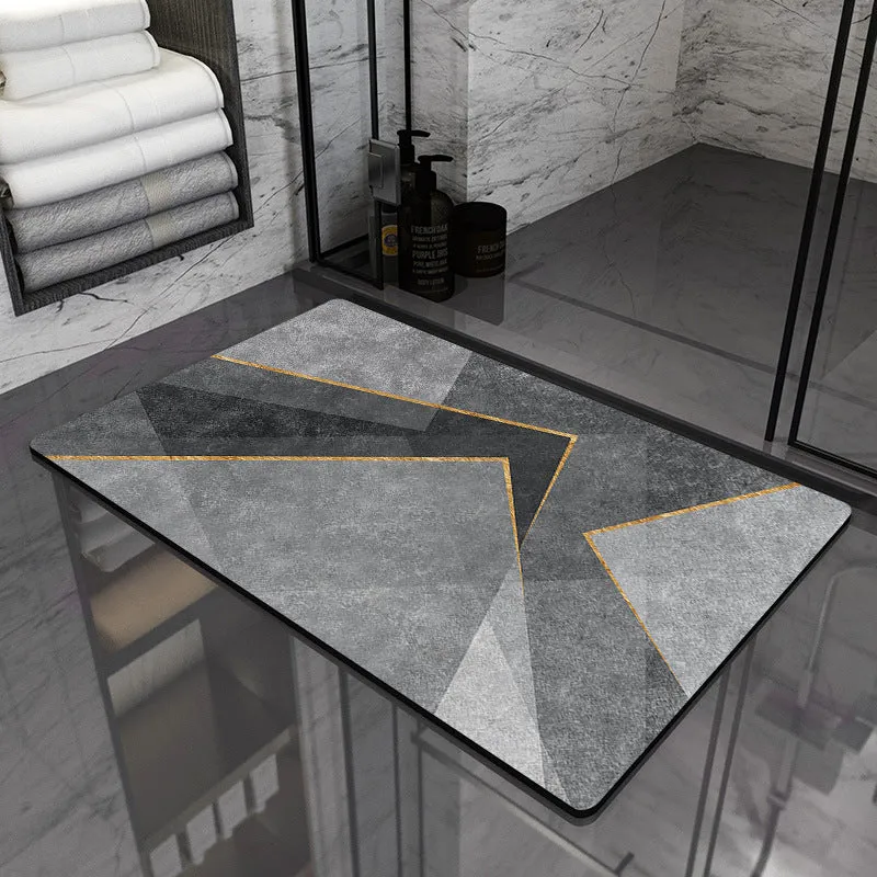 Moderne geometrische Badezimmermatte