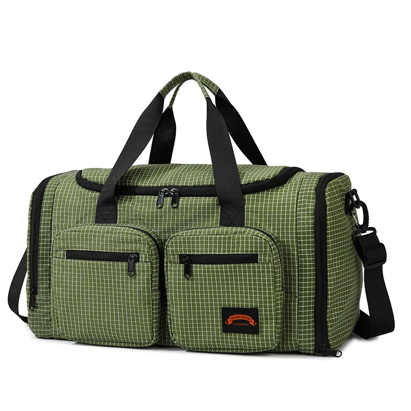 Versatile Checkered Gym Duffle Bag Stornfield
