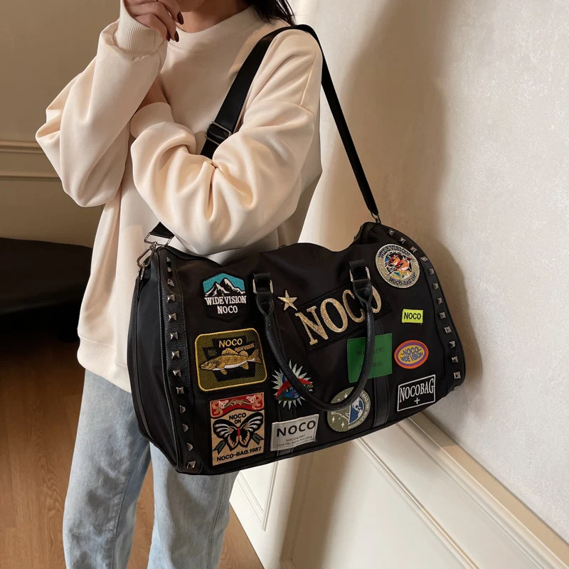 Trendy Patchwork Travel Duffle Bag Stornfield