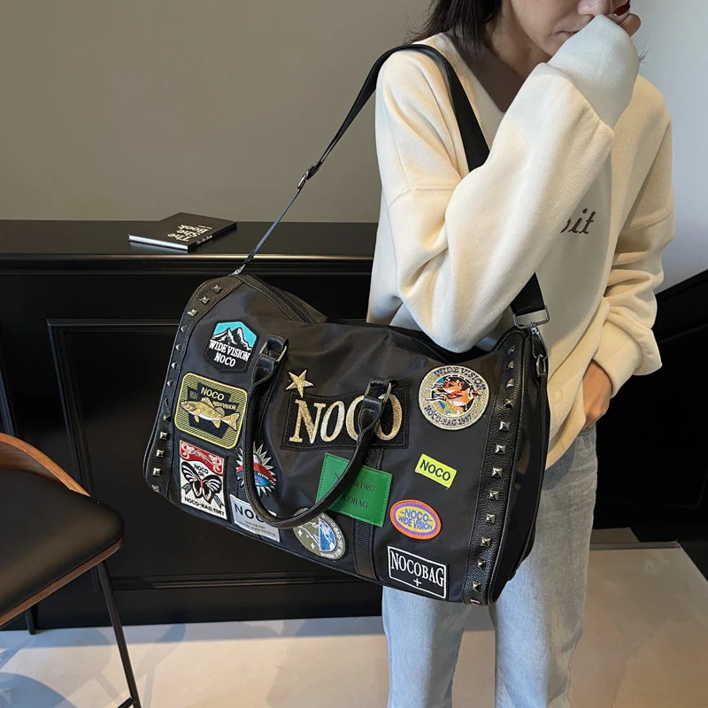 Trendy Patchwork Travel Duffle Bag Stornfield