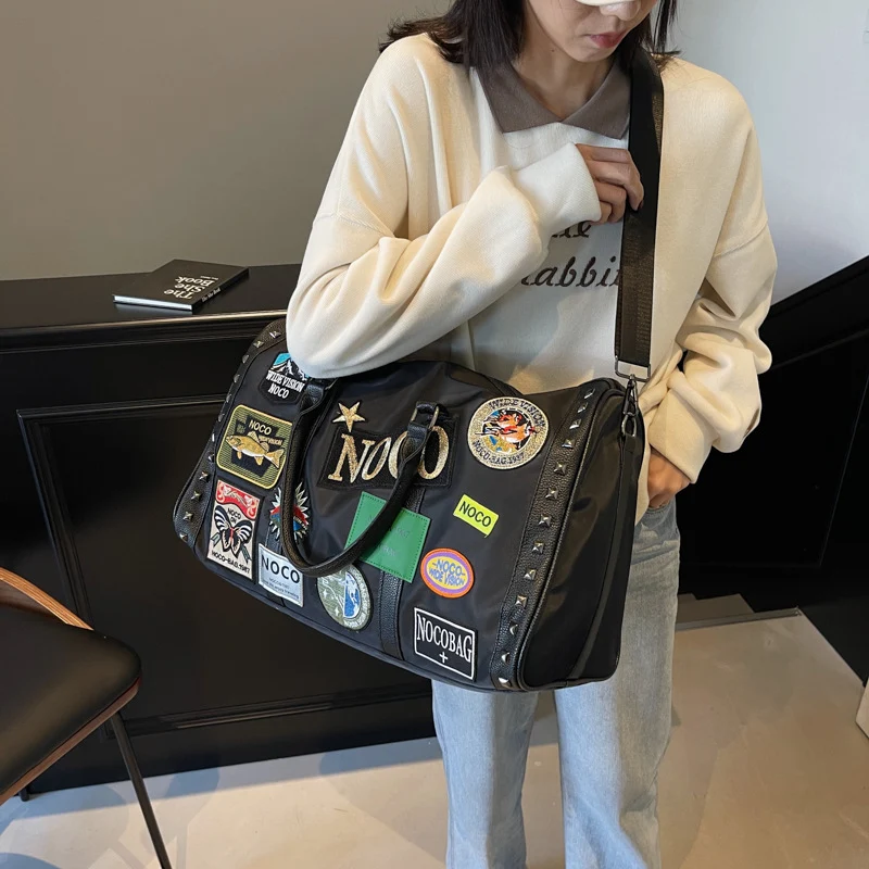 Trendy Patchwork Travel Duffle Bag Stornfield