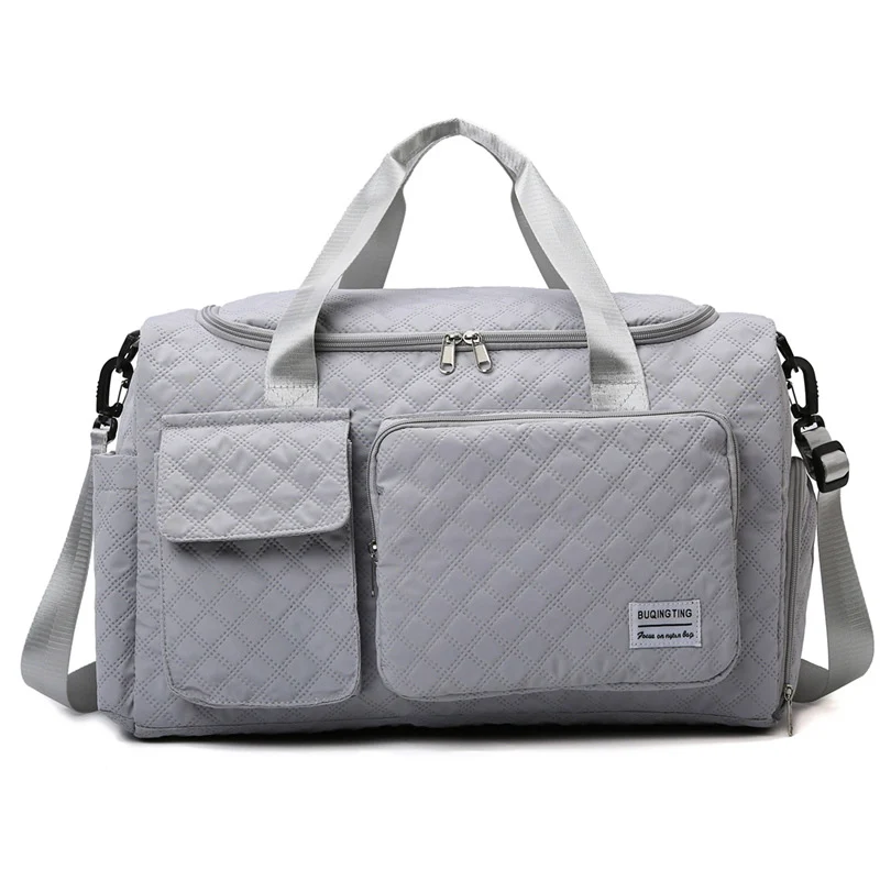 Spacious Quilted Weekend Duffle Bag Stornfield
