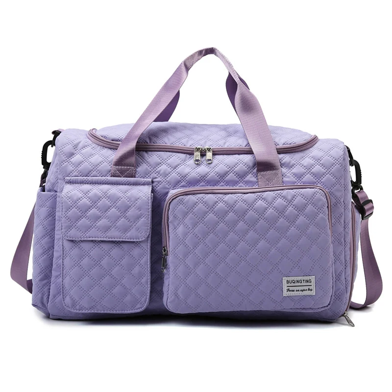 Spacious Quilted Weekend Duffle Bag Stornfield