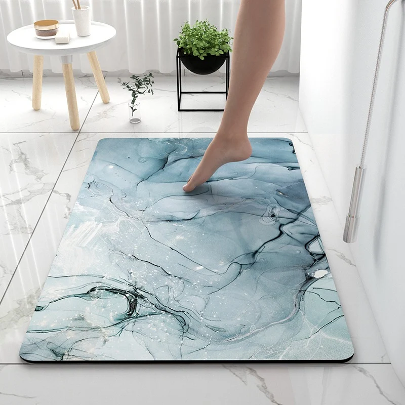 Luxuriöse Marmor Druck Badmatte