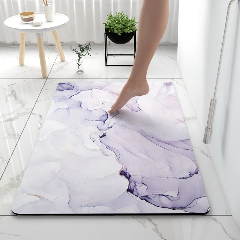 Luxuriöse Marmor Druck Badmatte