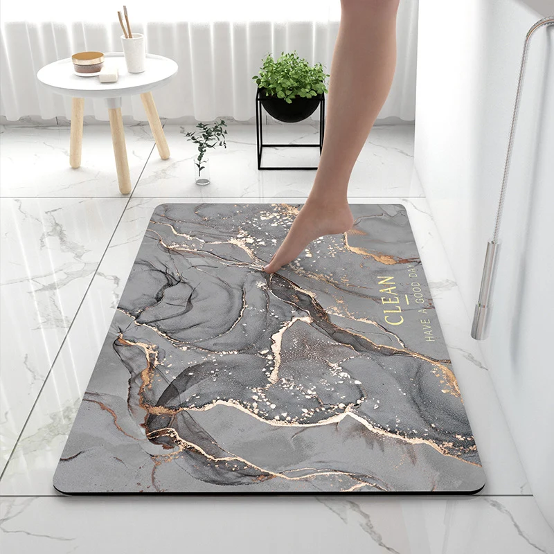 Luxuriöse Marmor Druck Badmatte