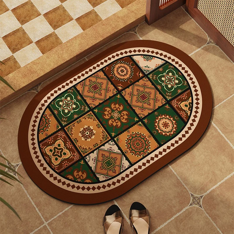 Dekorativer Mosaikmuster-Badevorleger