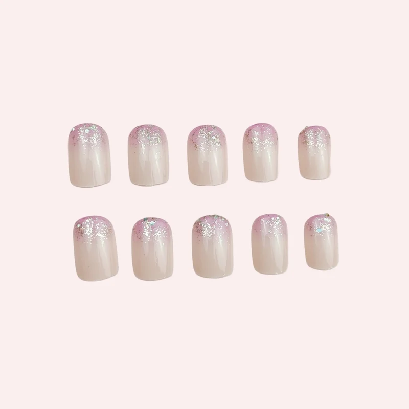 Elegante Glitter Ombre Nagelkunst Verbesserungen Karnz