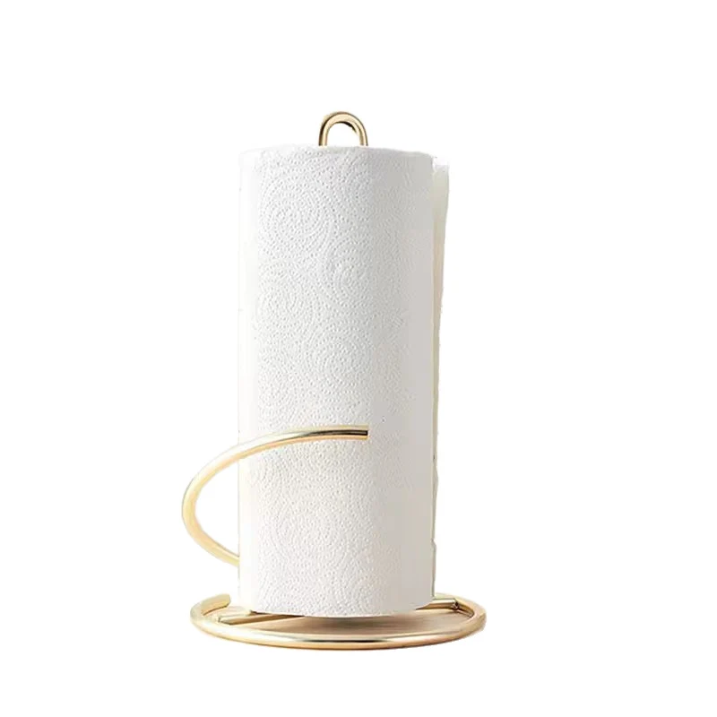 Metal paper roll holder
