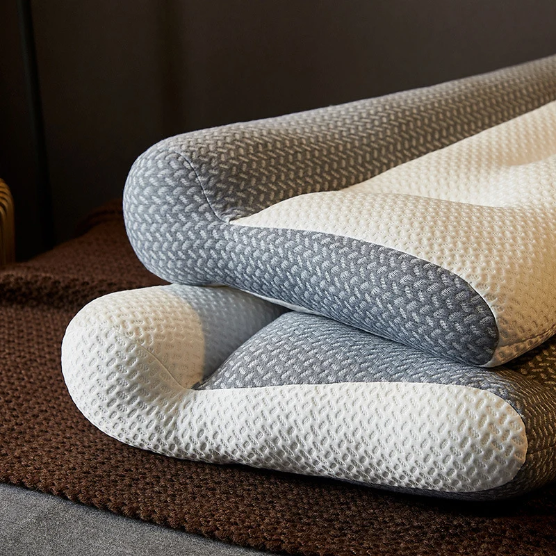 Neck support pillow with soy fiber filling