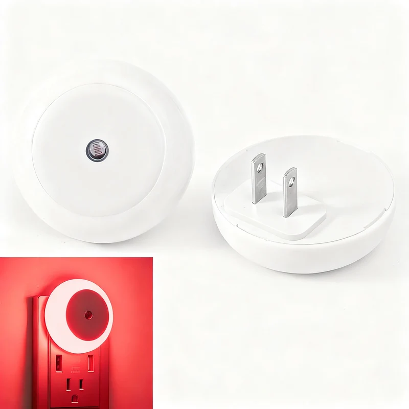 Night light with motion sensor, several colors